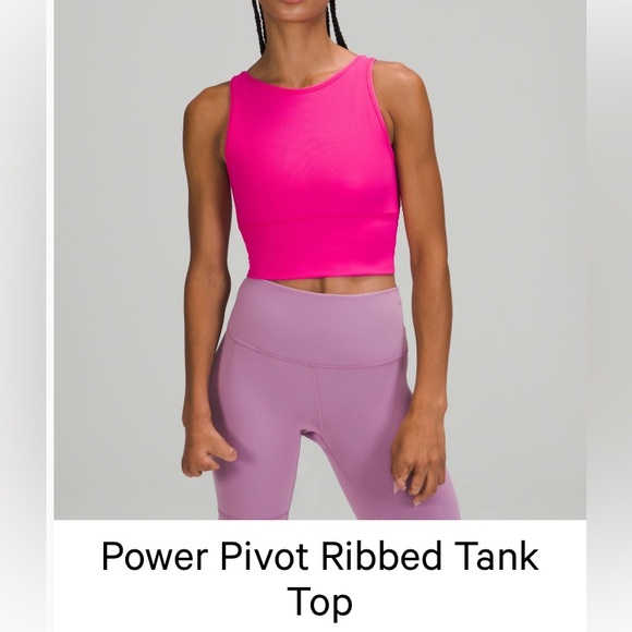 Lululemon Power Pivot Ribbed Tank - Picture 3 of 4